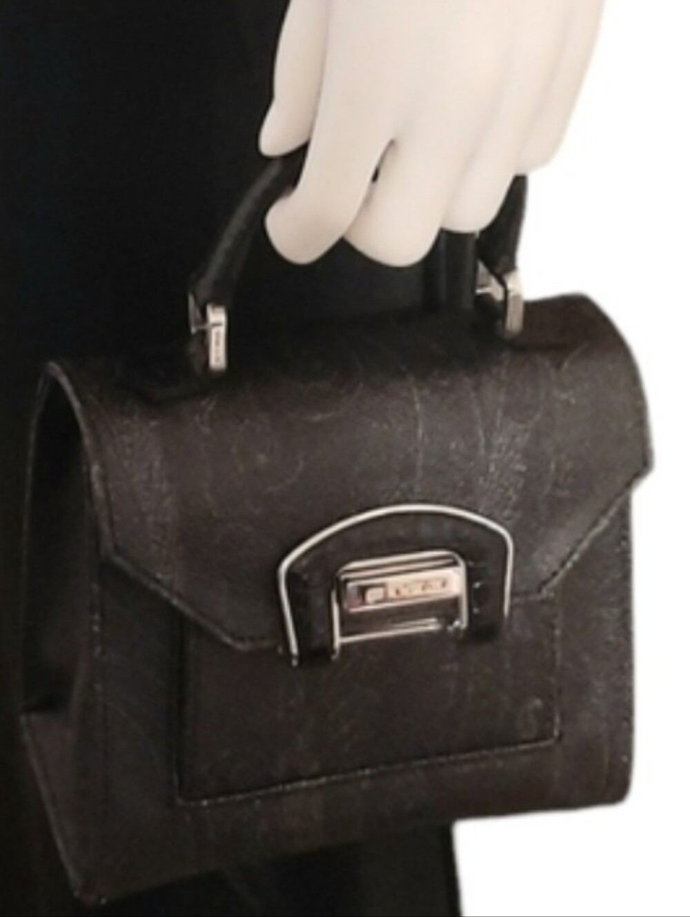 ETRO Paisley Print Flap Front Mini Satchel / Crossbody Black Paisley Print